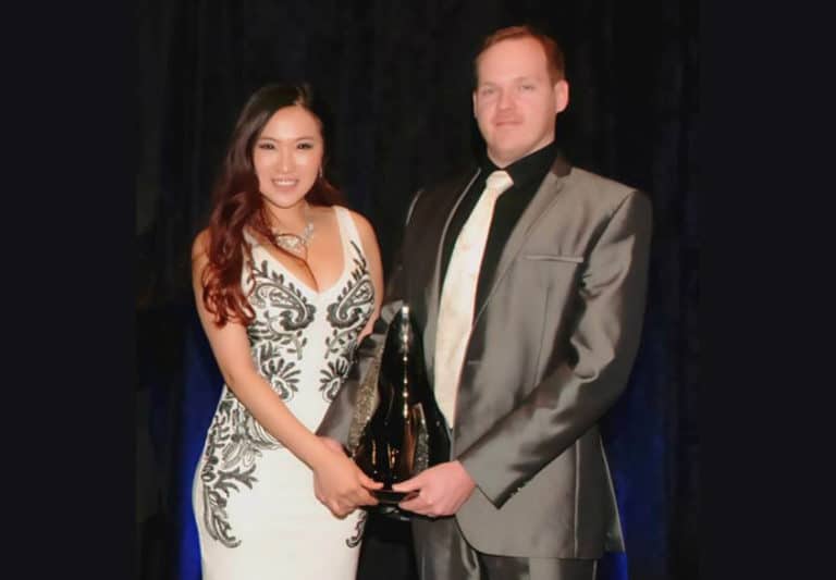 X-Therma holding Patrick Soon-Shiong Innovation Award