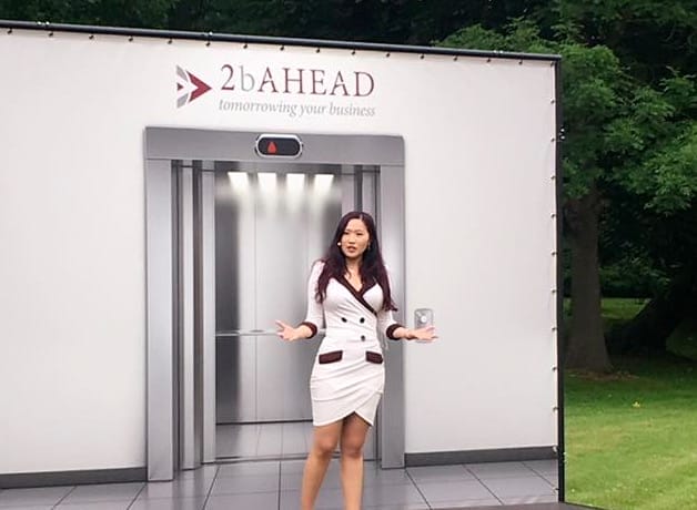 Xiaoxi speaking at 2b AHEAD Congress 2016 in Germany